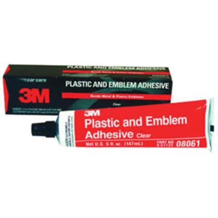 3M 3M Automotive Products 3M 8061 Plastic and Emblem Adhesive Clear- 5 oz. Tube 3M 8061